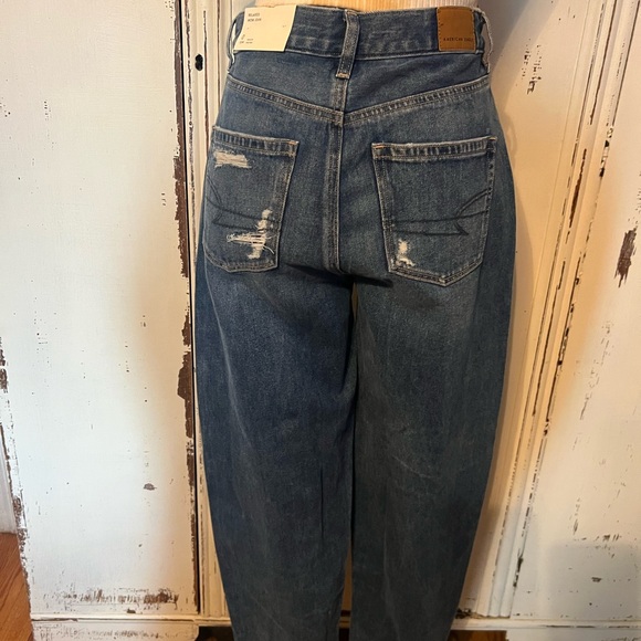 American Eagle Outfitters High Rise Jeans - Dark Blue - Picture 2 of 16